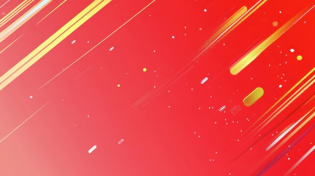 New Year's theme against a red background