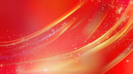 New Year's theme against a red background