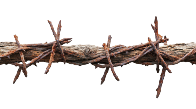 fence of iron isolated on white background