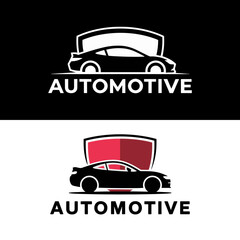 Automotive car Logo minimalist illustration Design