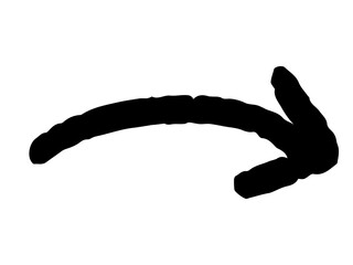 手描きのシンプルな矢印