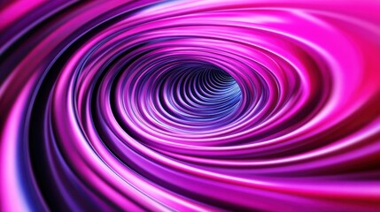 Obraz premium Abstract swirling patterns in vibrant pink and blue hues create a mesmerizing visual effect, resembling a dynamic tunnel or vortex.