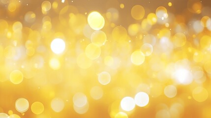 Golden bokeh lights background