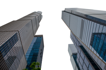 Modern Office Buildings upside view with no background PNG