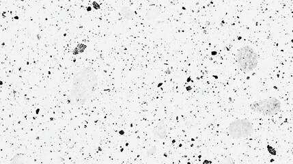 Obraz premium Abstract White Background with Black and Gray Speckles and Particles