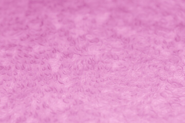 Closeup of pink towel textured background