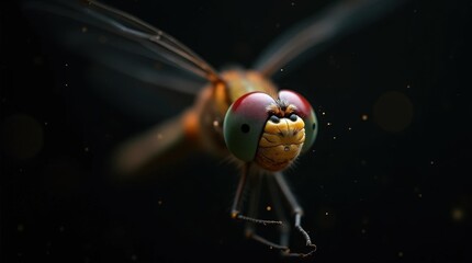 Naklejka premium Dragonfly Eye Close-Up