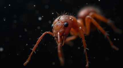 Naklejka premium Ant Mandibles Close-Up Macro Photography