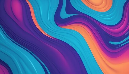 Fluid Color Waves: Abstract Swirls in Vibrant Hues