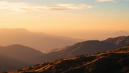 mountains with a few trees on them