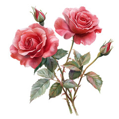 Fototapeta premium bouquet of pink roses