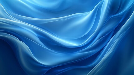 Obraz premium Abstract Blue Swirling Fabric Design Background