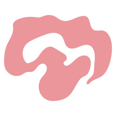 Abstract Pink Organic Shape Graphic, Design Inspiration, Object, Template