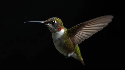 Close-Up of a Resting Hummingbird