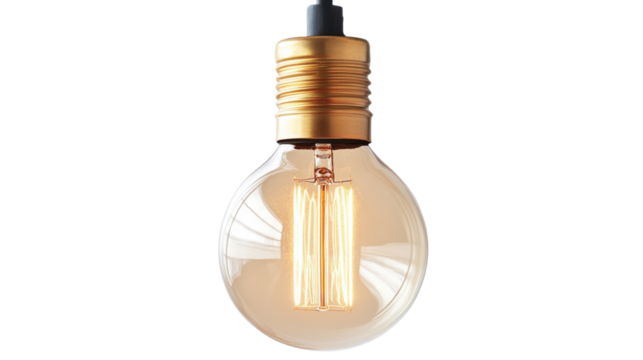 Light bulbs, transparent background