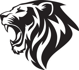 tiger head silhouette 