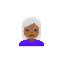 Person with White Hair Emoji  
