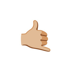 Call Me Gesture Emoji  
