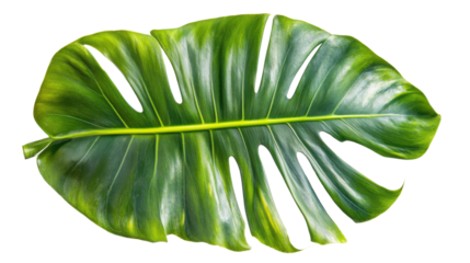 Large green leaf, transparent background