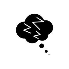 sleepiness icon, modern vector isolated on white background.