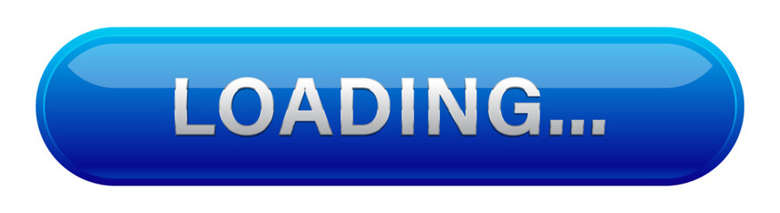 Loading bar blue button symbol, vector isolated