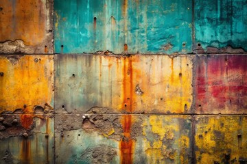 Close-Up Grungy Concrete Wall Texture: Raw, Surreal, Tiled Background