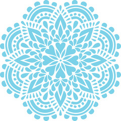 Beautiful flower art and mandala vector design