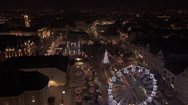 Oradea City Christmas Fair, Bihor, Romania, DJI, Dji Air 3, D-logm