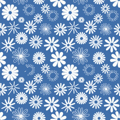 seamless pattern with flowers