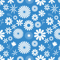 seamless pattern with flowers