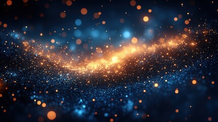 Obraz premium abstract bokeh background for christmas new year and other design copy space