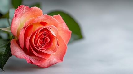 Fototapeta premium Beautiful Rose with Water Droplets