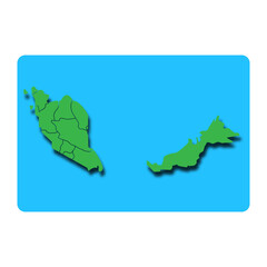 Malaysia country map icon vectors illustration symbol design