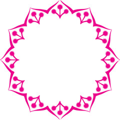 Beautiful flower art and mandala vector design