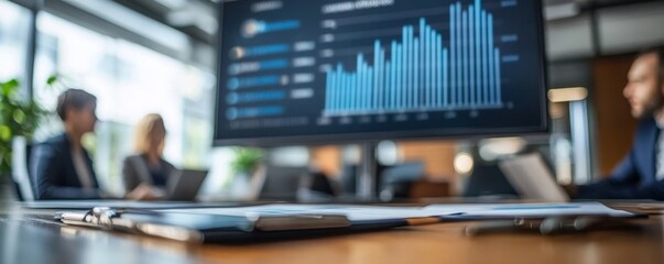 Marketing team consulting sales plan with supervisor senior manager in conference room before presenting to client, Generative AI