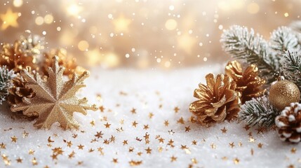christmas background with snowflakes and stars on a white background