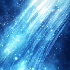 abstract background with stars winter water blue cold wind