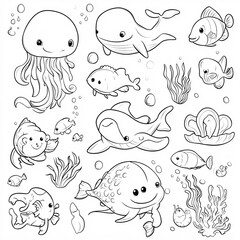 Naklejka premium animals set