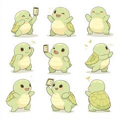 set of funny animals