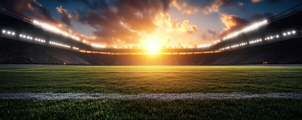 Witness the dawn of sustainable sports with a solar-powered sports stadium, showcasing futuristic grid and battery solutions This solar smart stadium epitomizes eco-energy innovation, blending