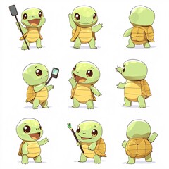 Obraz premium set of funny cartoon