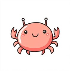 Obraz premium red crab cartoon