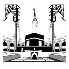 Kaaba Illustration"