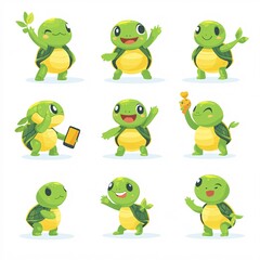 Obraz premium set of funny cartoon monsters