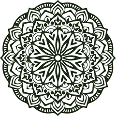 Beautiful flower art and mandala vector design