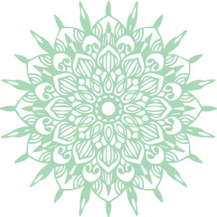Beautiful flower art and mandala vector design