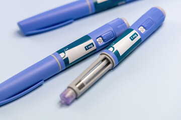 Ozempic Insulin injection pen or insulin cartridge pen for diabetics and weight loss.