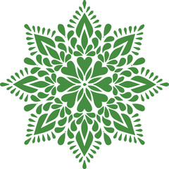 Beautiful flower art and mandala vector design