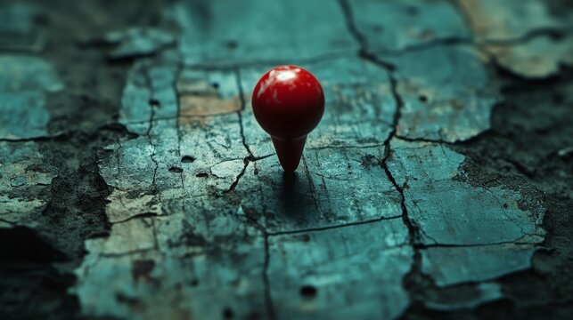 Marked Calendar Date with Red Pin