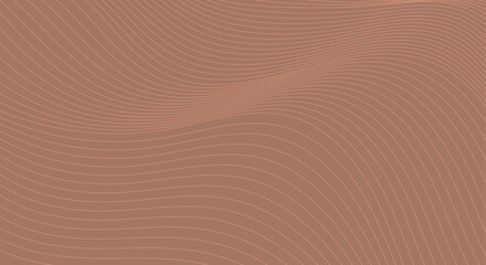 Luxury Mocha Mouse  vector background. Soft abstract background design. Modern wavy line pattern in mocha mousse tones. Premium soft stripe texture for business banner